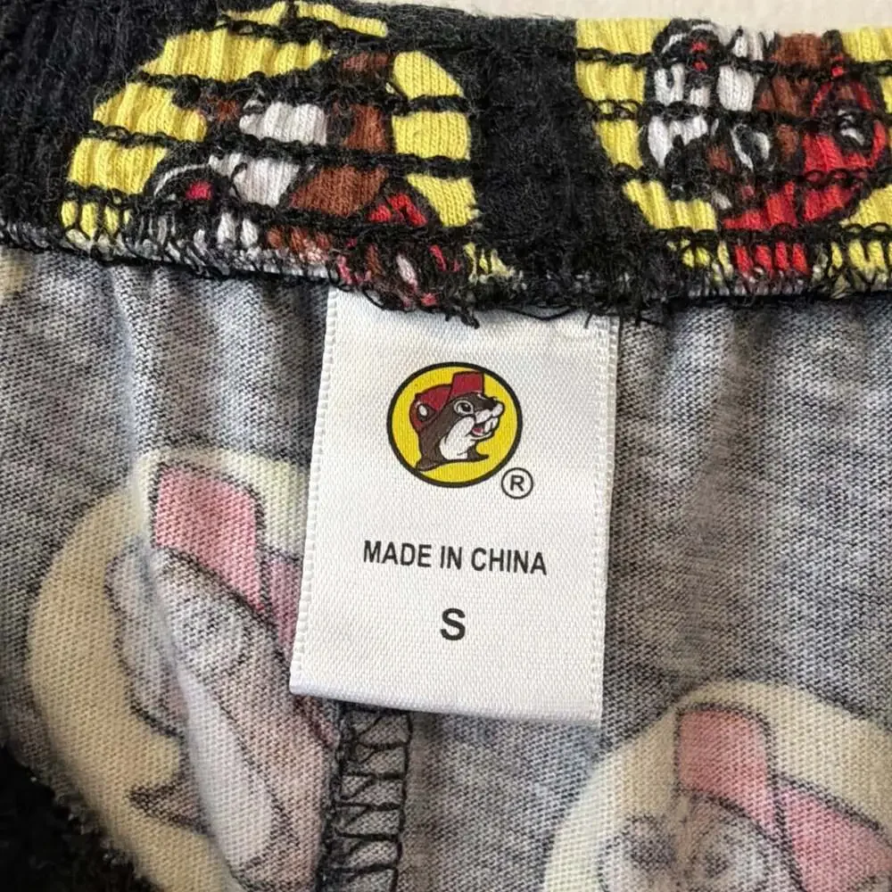 Buc-ees Cotton Logo Beaver Boxer Style Shorts men’s small unisex sleep shorts